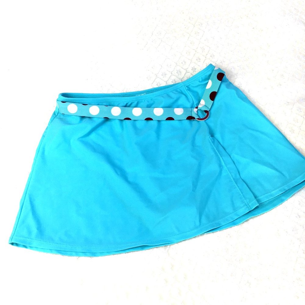 Ocean Dream Turquoise Swim Skirt EUC